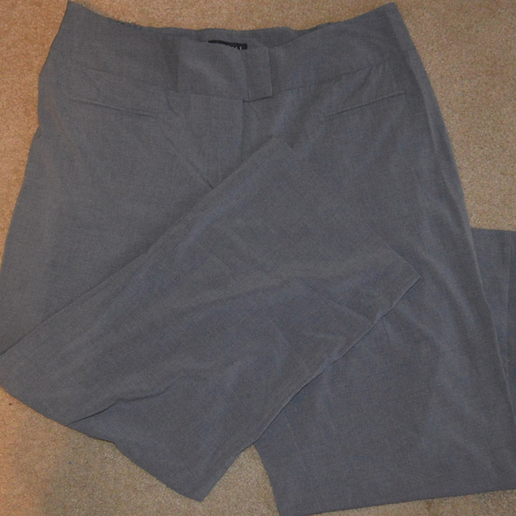 Bobby J Plus Size 24W Grey Wide Leg Dress Pants - Picture 3 of 3